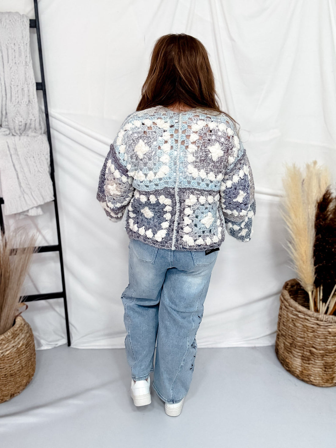 Cozy Lavender & Gray Knit Tie Front Cardigan - Whiskey Skies - DAVI & DANI