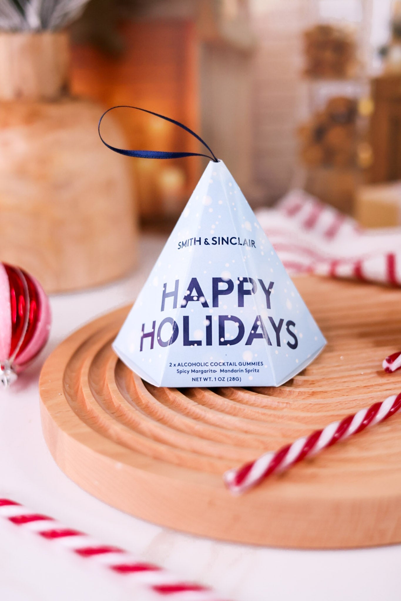 Craft Cocktail Gummies In Holiday Ornament Boxes (3 Styles) - Whiskey Skies - SMITH & SINCLAIR