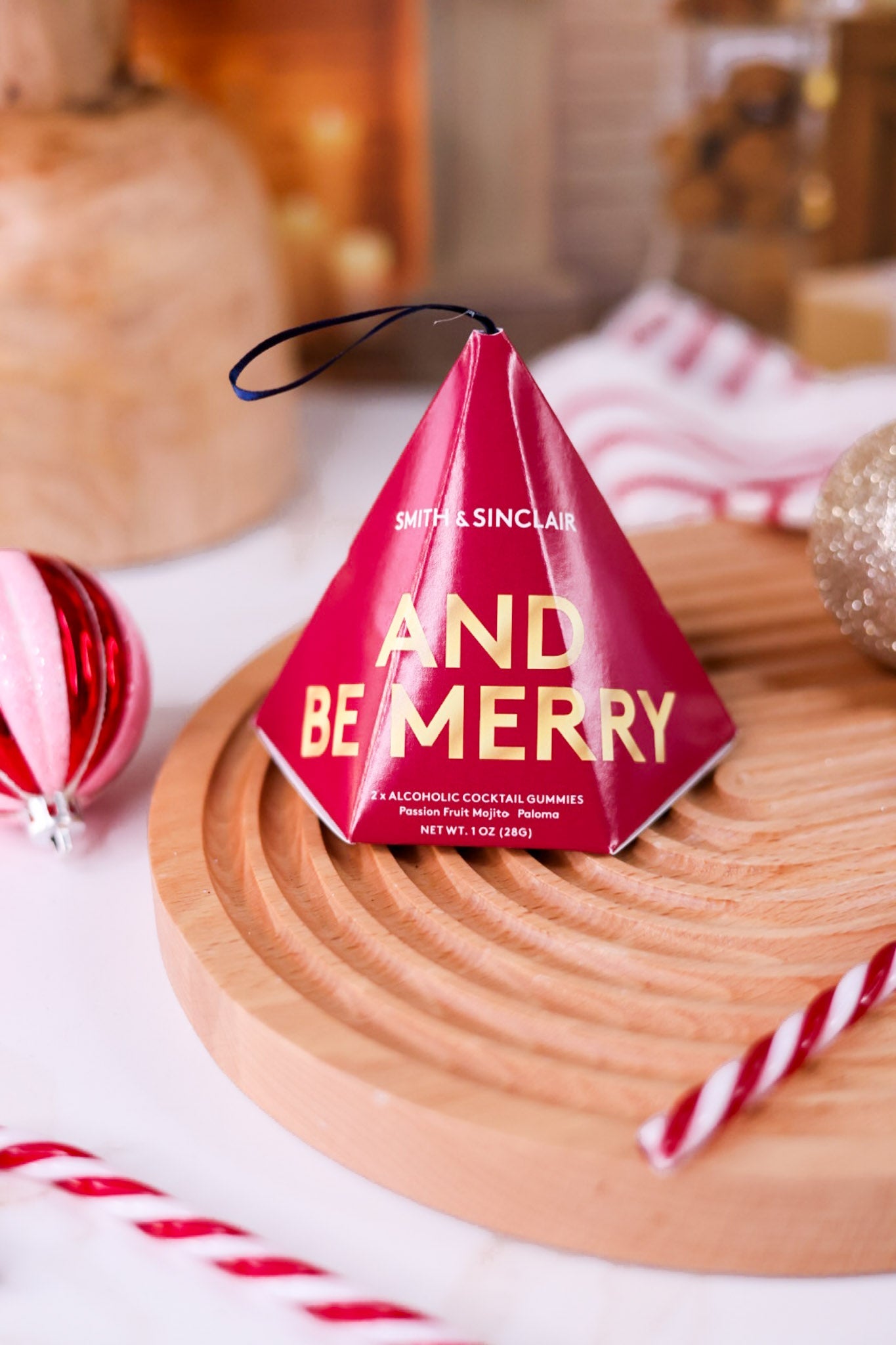 Craft Cocktail Gummies In Holiday Ornament Boxes (3 Styles) - Whiskey Skies - SMITH & SINCLAIR