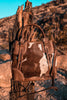 Crawford Canyon Tall Leather Hairon Bag - Whiskey Skies - KHEMCHAND HANDICRAFT
