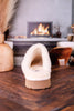 Cream "Comfy" Fuzzy Slippers - Whiskey Skies - CORKYS FOOTWEAR