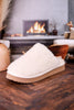 Cream "Comfy" Fuzzy Slippers - Whiskey Skies - CORKYS FOOTWEAR
