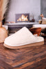 Cream "Comfy" Fuzzy Slippers - Whiskey Skies - CORKYS FOOTWEAR