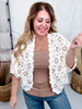 Cream & Latte Long Sleeve Open Knit Cardigan - Whiskey Skies - POL CLOTHING INC.