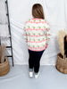 Cream Sweater With Heart Shaped Cherry Print - Whiskey Skies - BIBI