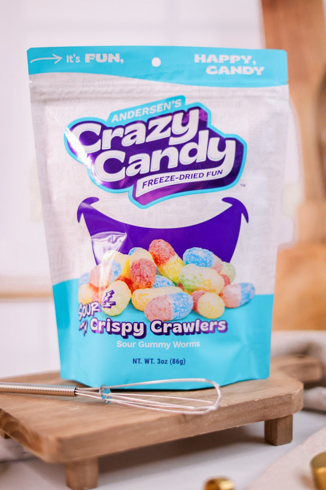 Crispy Crawlers Freeze Dried Candy - Whiskey Skies - ANDERSEN'S CRAZY CANDY