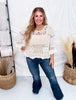 Crochet Lace Blouse With 3/4 Sleeves - Whiskey Skies - DAVI & DANI
