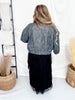 Cropped Black Faux Leather Jacket With Studs - Whiskey Skies - POLAGRAM + BAEVELY