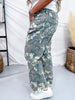 Cropped High Rise Distressed Camo Kreek Jeans - Whiskey Skies - STERLING KREEK