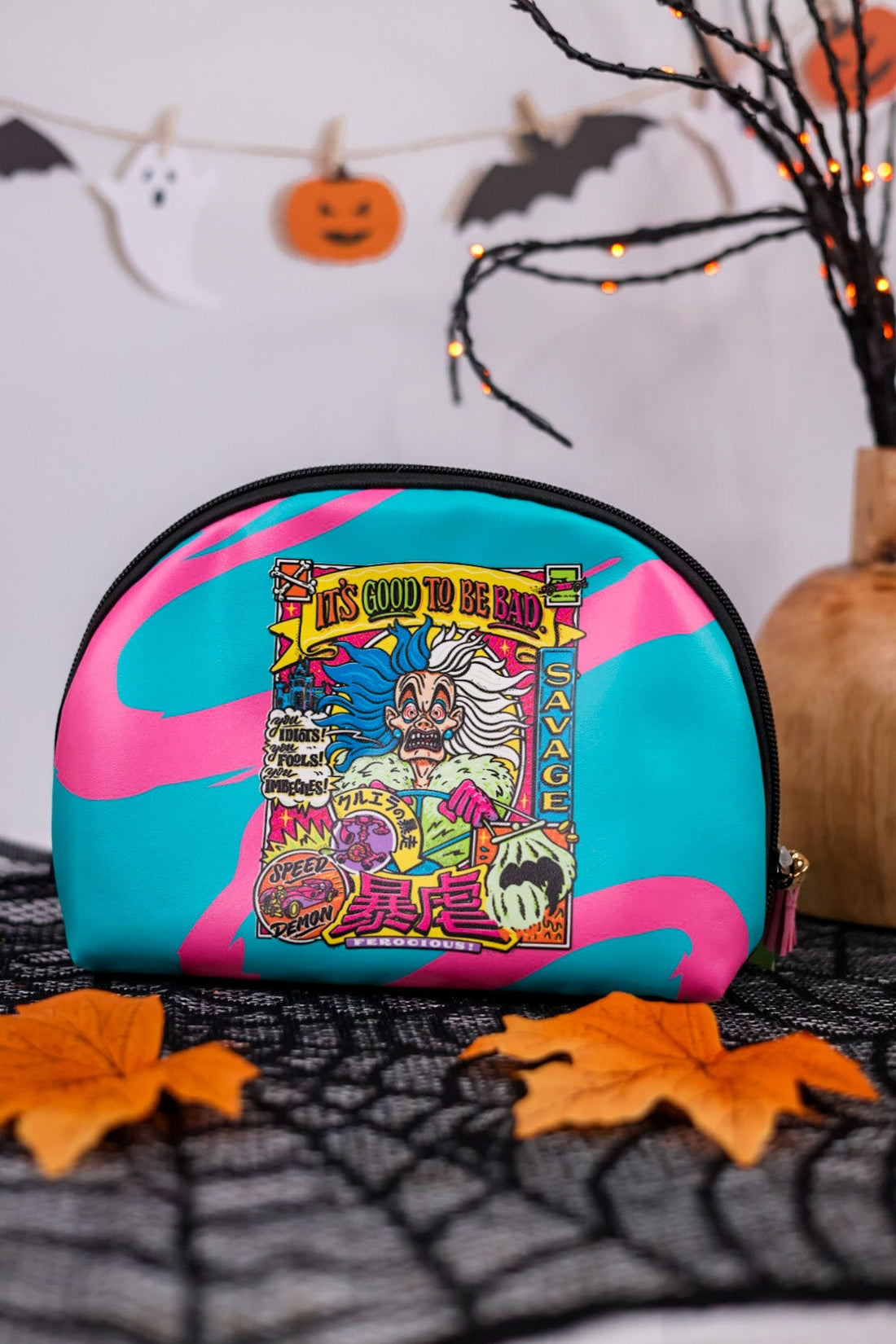 Cruella Cosmetics Bag - Whiskey Skies - MAD BEAUTY