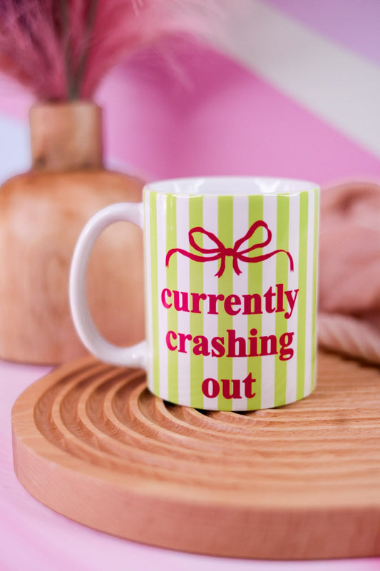 Currently Crashing Out Ceramic Mug - Whiskey Skies - MUGSBY