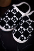 Daisy Checker Slippers - Whiskey Skies - LIVING ROYAL