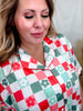 Daisy Christmas Checkered Loungewear Set - Whiskey Skies - SHIRLEY & STONE