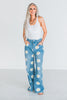 Daisy Embroidered Wide - Leg Jeans. - Whiskey Skies - DAVI & DANI