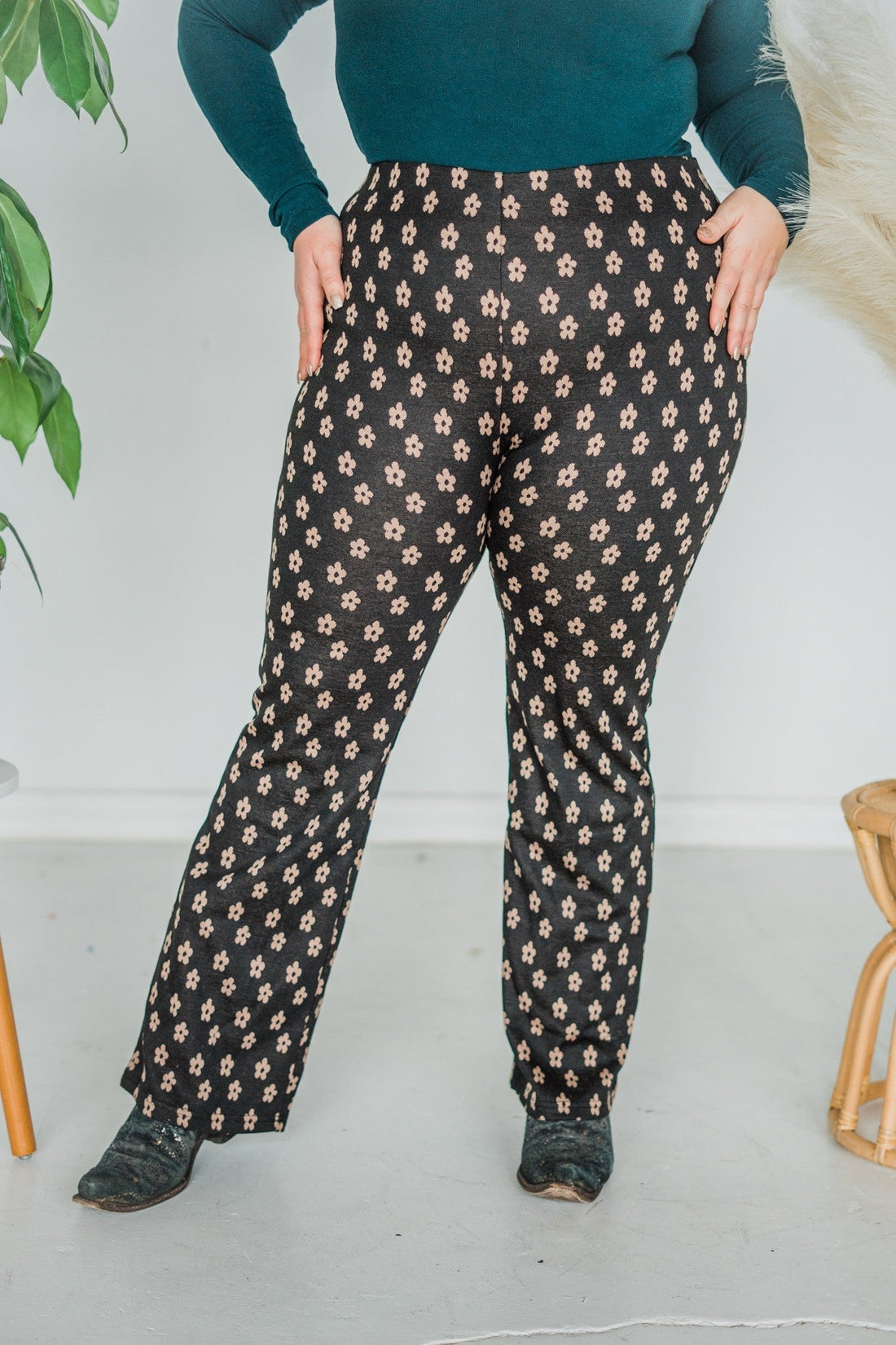 Daisy Wide Leg Pant - Whiskey Skies - POLAGRAM + BAEVELY