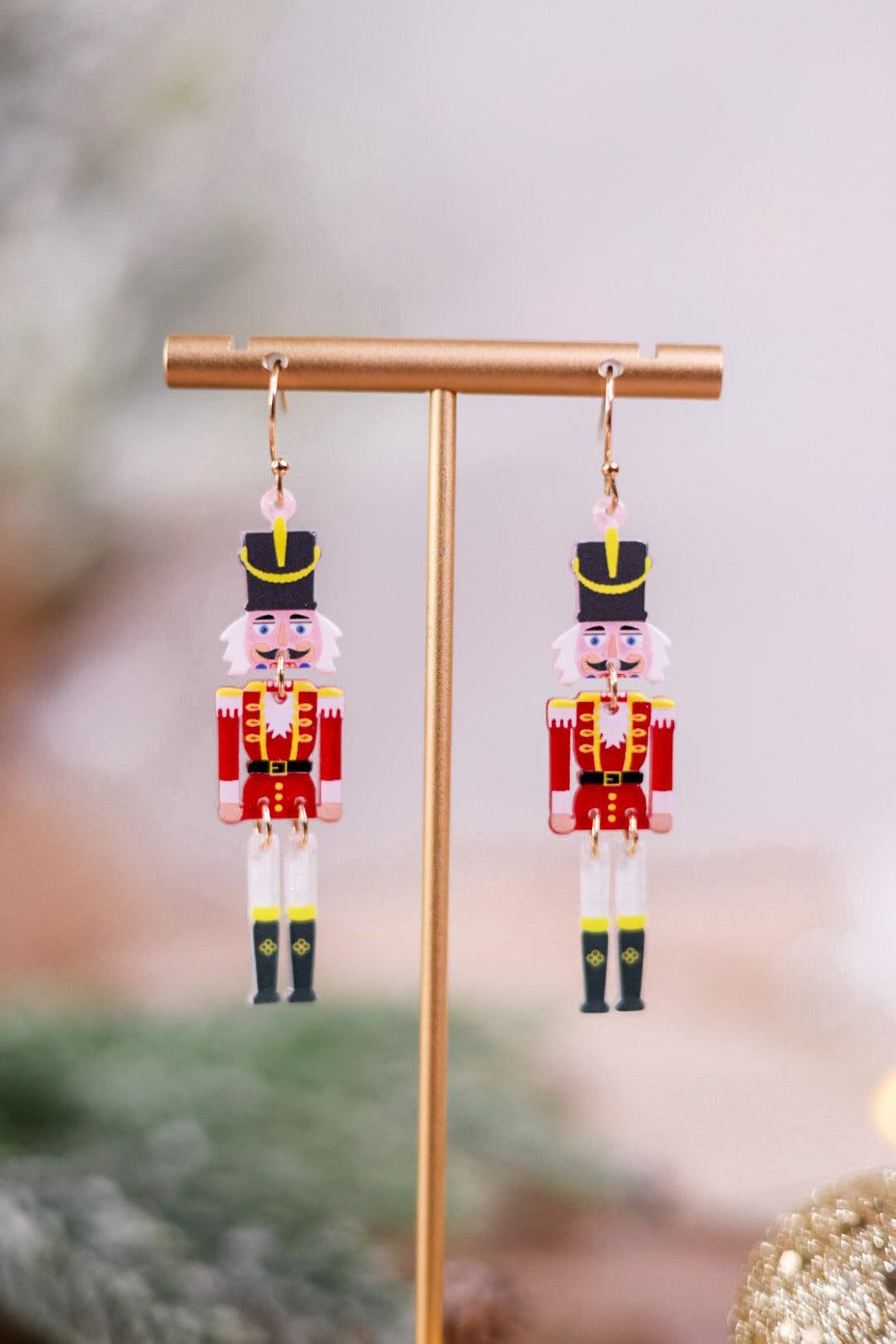 Dancing Nutcrackers Acrylic Earrings - Whiskey Skies - PERIWINKLE BY BARLOW