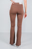 Dark Brown Magic High Waist Kick Flares - Whiskey Skies - DEAR SCARLETT