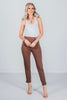 Dark Brown Magic High Waisted Skinny 26" Inseam - Whiskey Skies - DEAR SCARLETT