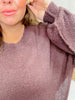 Dark Chocolate Oversized Pullover Sweater - Whiskey Skies - DAVI & DANI