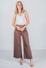 Dark Mocha Magic Wide Cropped Pants - Whiskey Skies - DEAR SCARLETT