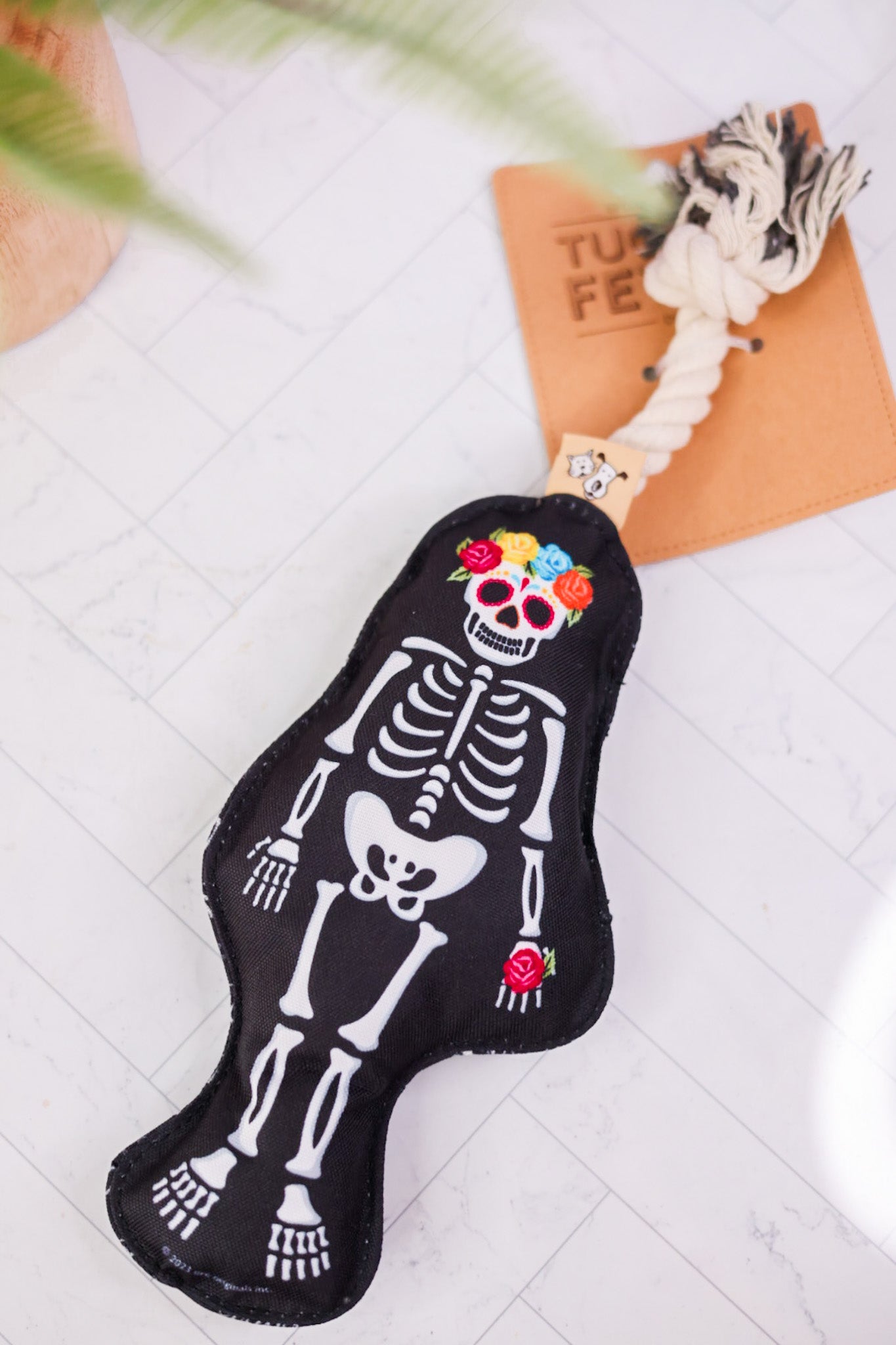 Day of the Dead Skeleton Rope Dog Toy - Whiskey Skies - ORE ORIGINALS