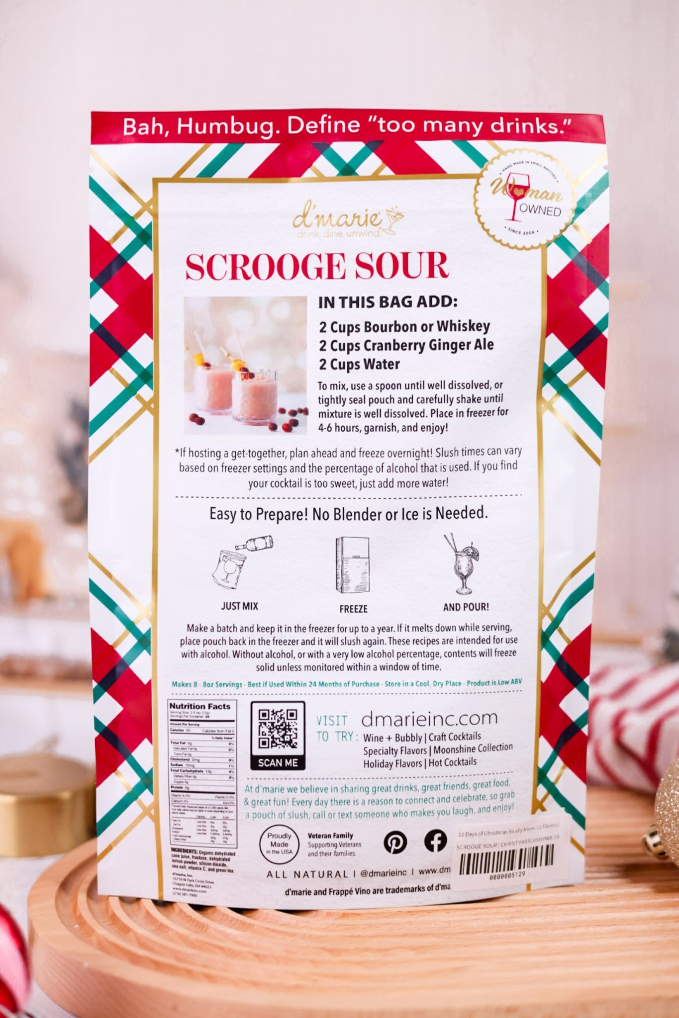 Days of Christmas Slushy Mixes (14 Flavors) - Whiskey Skies - D'MARIE, INC