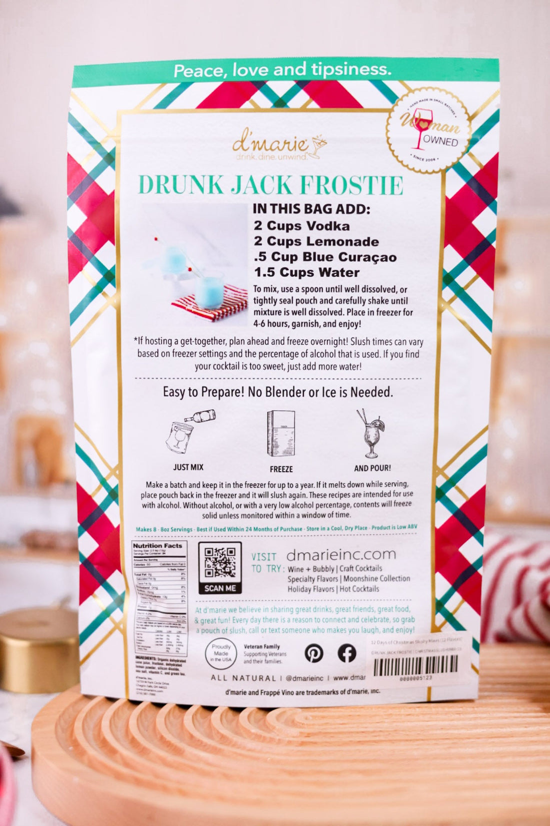 Days of Christmas Slushy Mixes (14 Flavors) - Whiskey Skies - D'MARIE, INC