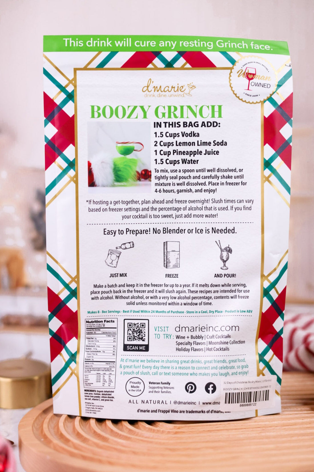 Days of Christmas Slushy Mixes (14 Flavors) - Whiskey Skies - D'MARIE, INC