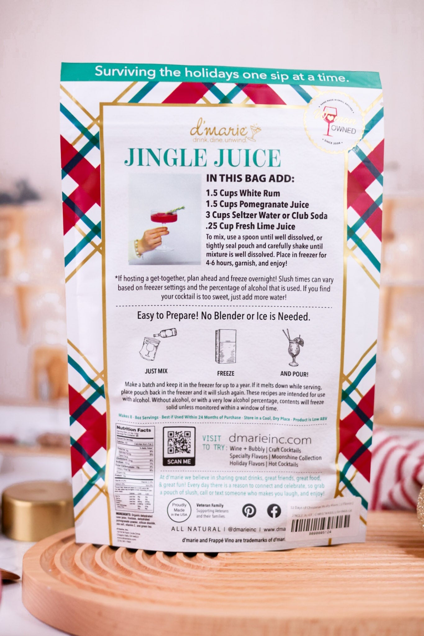 Days of Christmas Slushy Mixes (14 Flavors) - Whiskey Skies - D'MARIE, INC