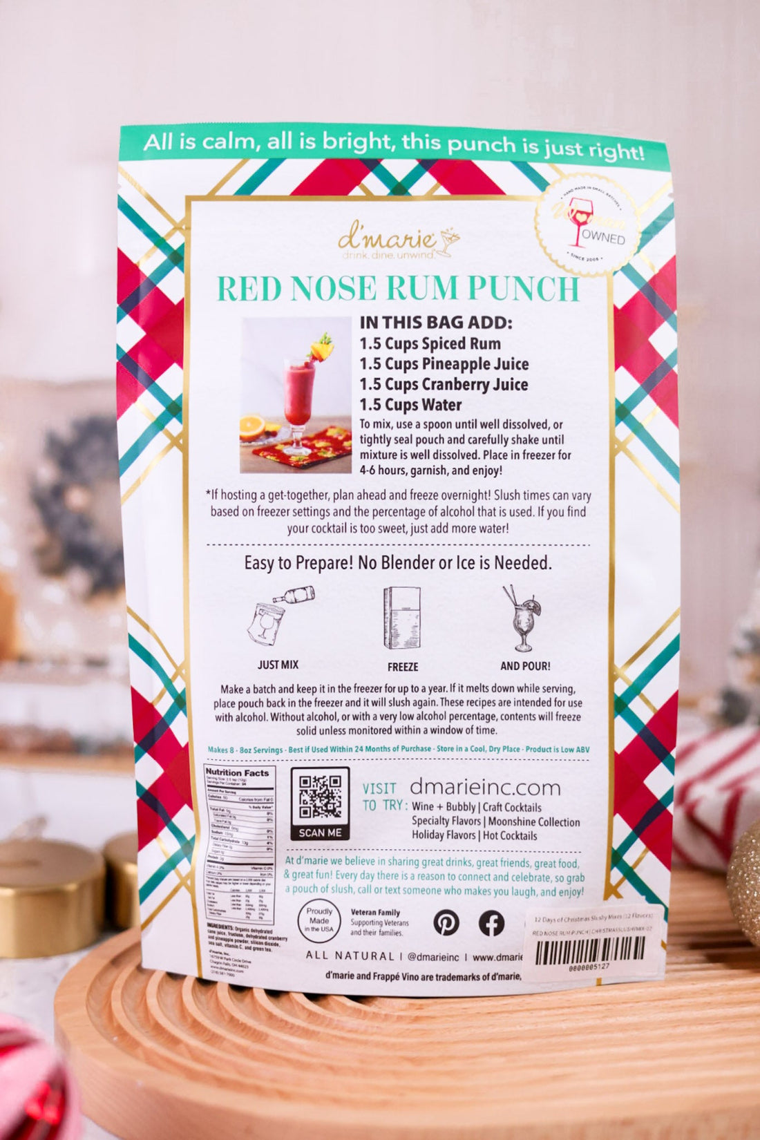 Days of Christmas Slushy Mixes (14 Flavors) - Whiskey Skies - D'MARIE, INC