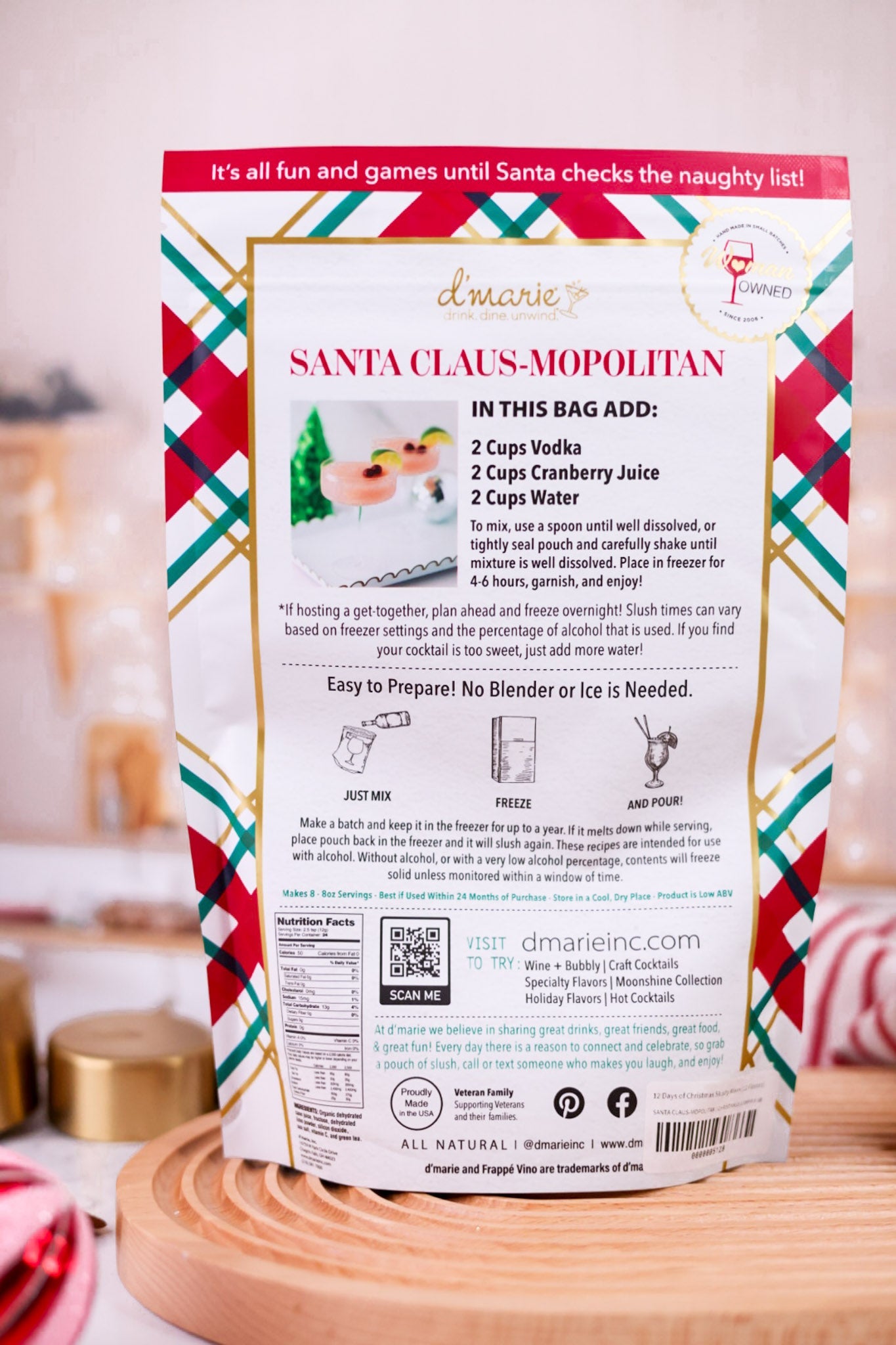 Days of Christmas Slushy Mixes (14 Flavors) - Whiskey Skies - D'MARIE, INC