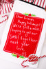 Dear Friends Happy Holidays Christmas Kitchen Towel - Whiskey Skies - KAY DEE DESIGNS