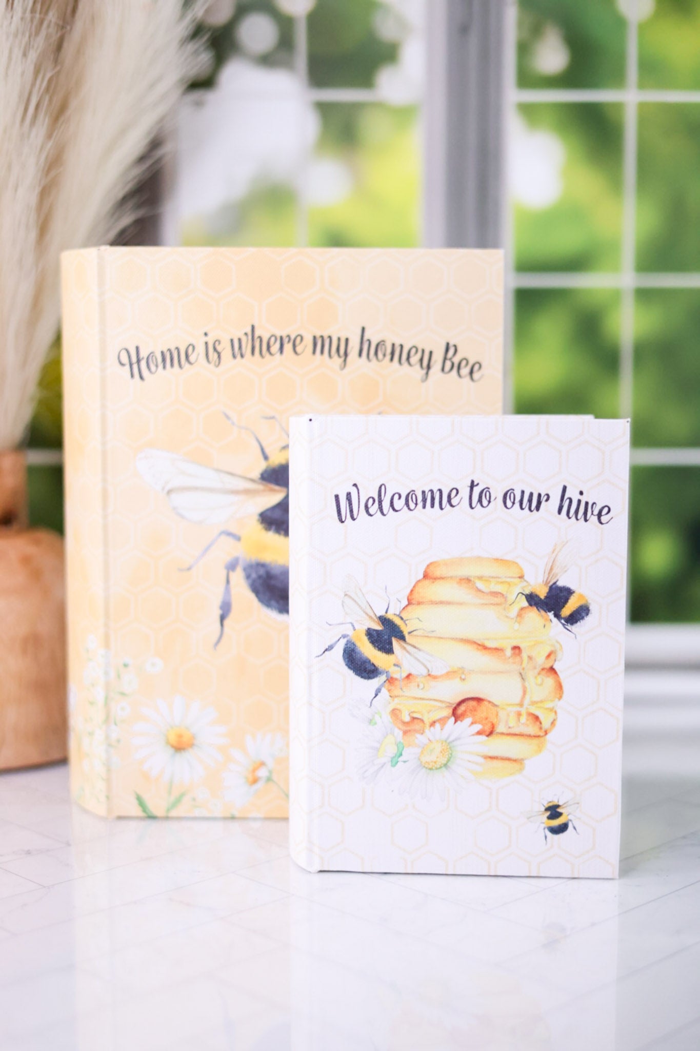 Decorative Bee Book Box (2 Styles) - Whiskey Skies - SPECIAL T IMPORTS INC