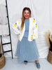 Denim A - Line Zip - Up Midi Skirt - Whiskey Skies - POLAGRAM + BAEVELY
