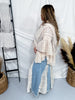 Denim and Lace Wide Leg Flare Pants - Whiskey Skies - OLI & HALI