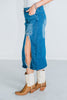 Denim Dreams Skirt with Bow Detail - Whiskey Skies - 2 FLY CO.