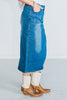 Denim Dreams Skirt with Bow Detail - Whiskey Skies - 2 FLY CO.