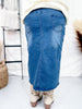 Denim Dreams Skirt with Bow Detail - Whiskey Skies - 2 FLY CO.