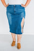 Denim Dreams Skirt with Bow Detail - Whiskey Skies - 2 FLY CO.