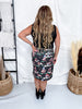 Denim If You Do Cowboy Print High Waist Skirt - Whiskey Skies - 2 FLY CO.