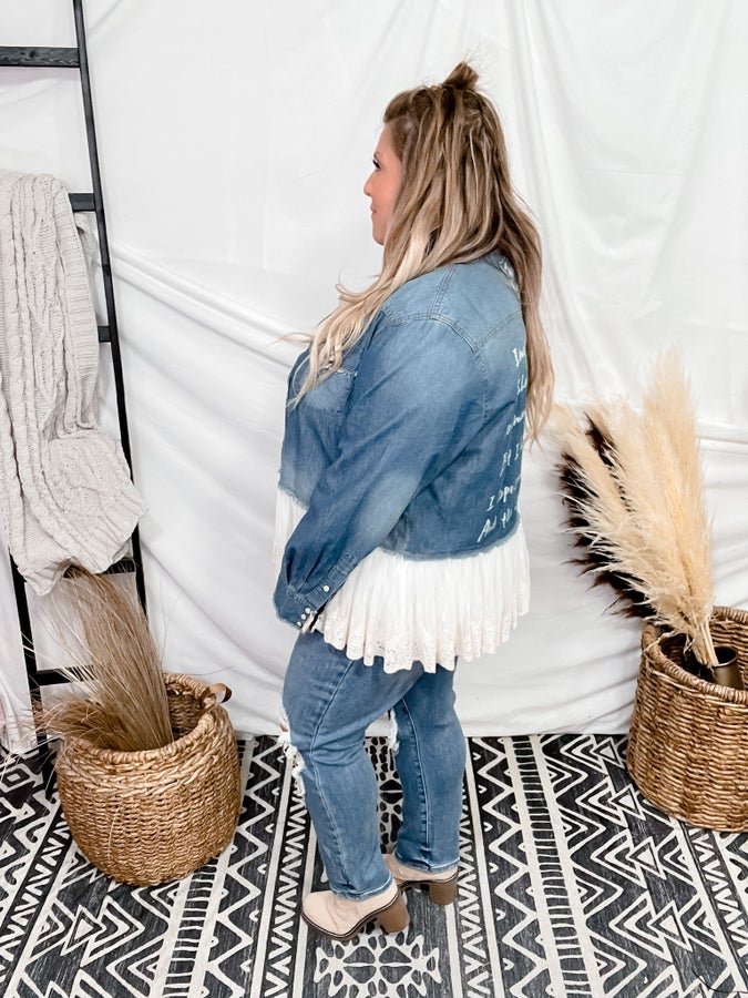 Denim Imagine Jacket - Whiskey Skies - JADED GYPSY