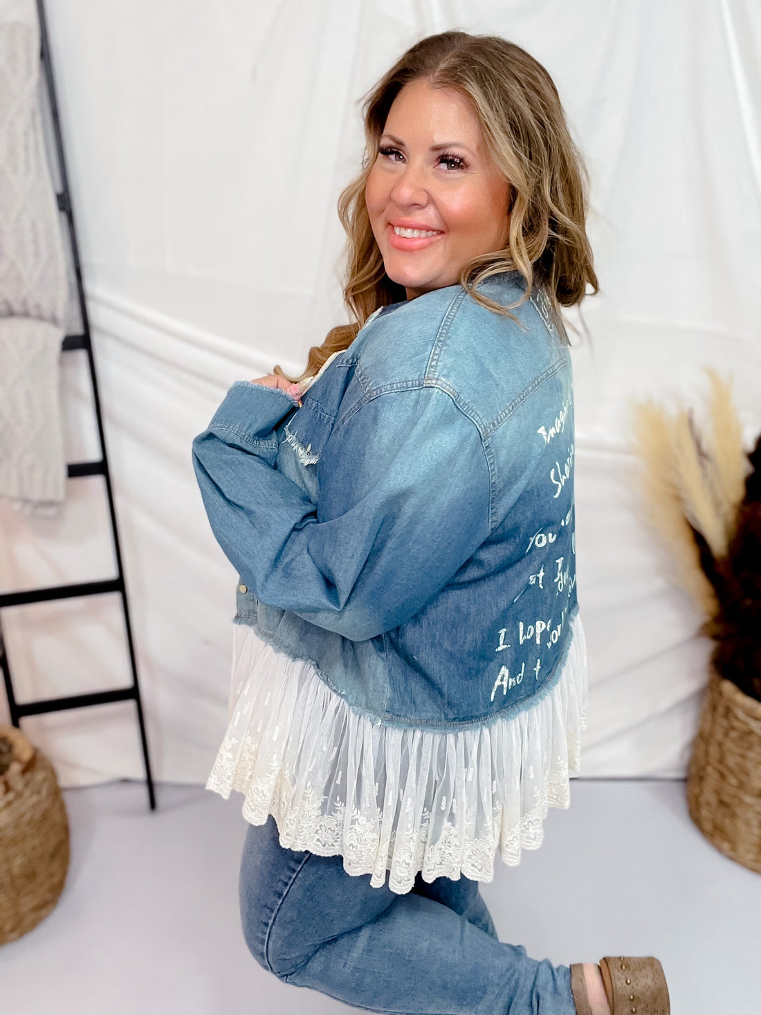 Denim Imagine Jacket - Whiskey Skies - JADED GYPSY