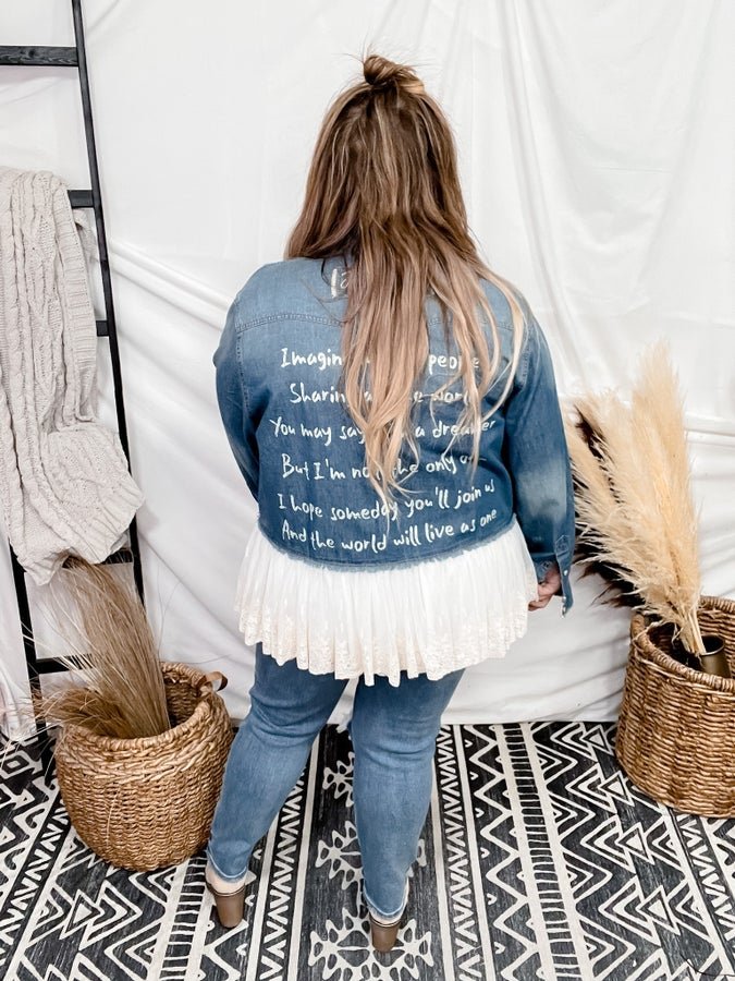 Denim Imagine Jacket - Whiskey Skies - JADED GYPSY