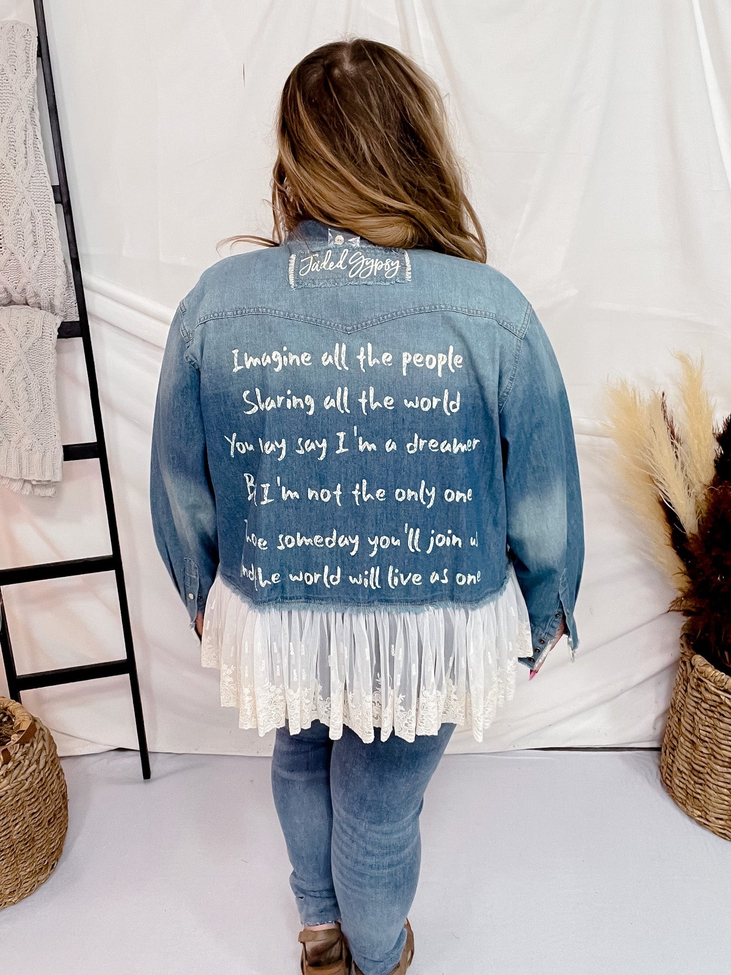Denim Imagine Jacket - Whiskey Skies - JADED GYPSY
