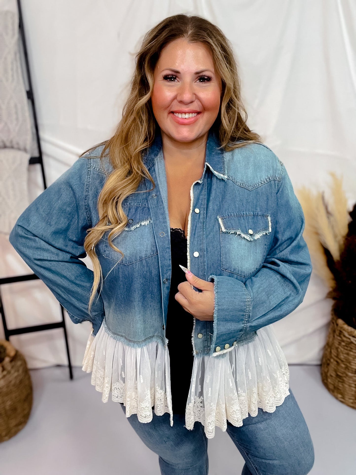 Denim Imagine Jacket - Whiskey Skies - JADED GYPSY