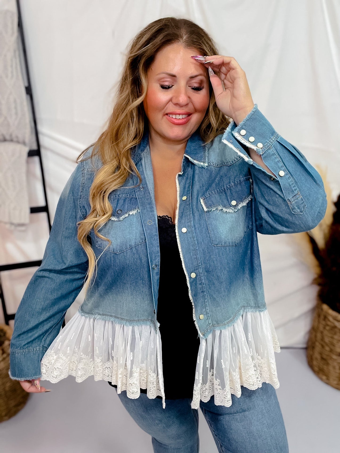 Denim Imagine Jacket - Whiskey Skies - JADED GYPSY