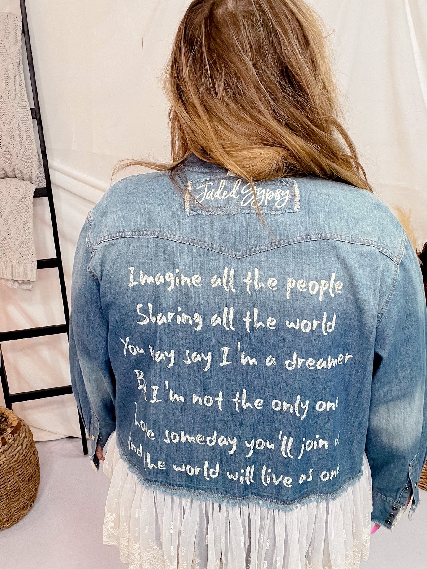 Denim Imagine Jacket - Whiskey Skies - JADED GYPSY