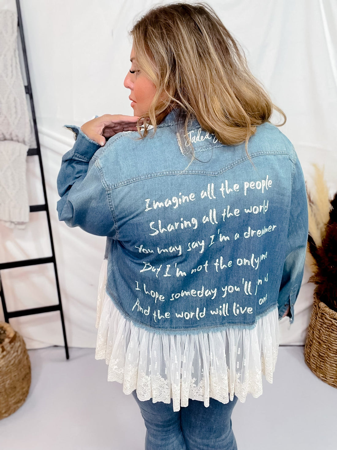 Denim Imagine Jacket - Whiskey Skies - JADED GYPSY