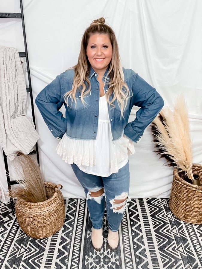 Denim Imagine Jacket - Whiskey Skies - JADED GYPSY