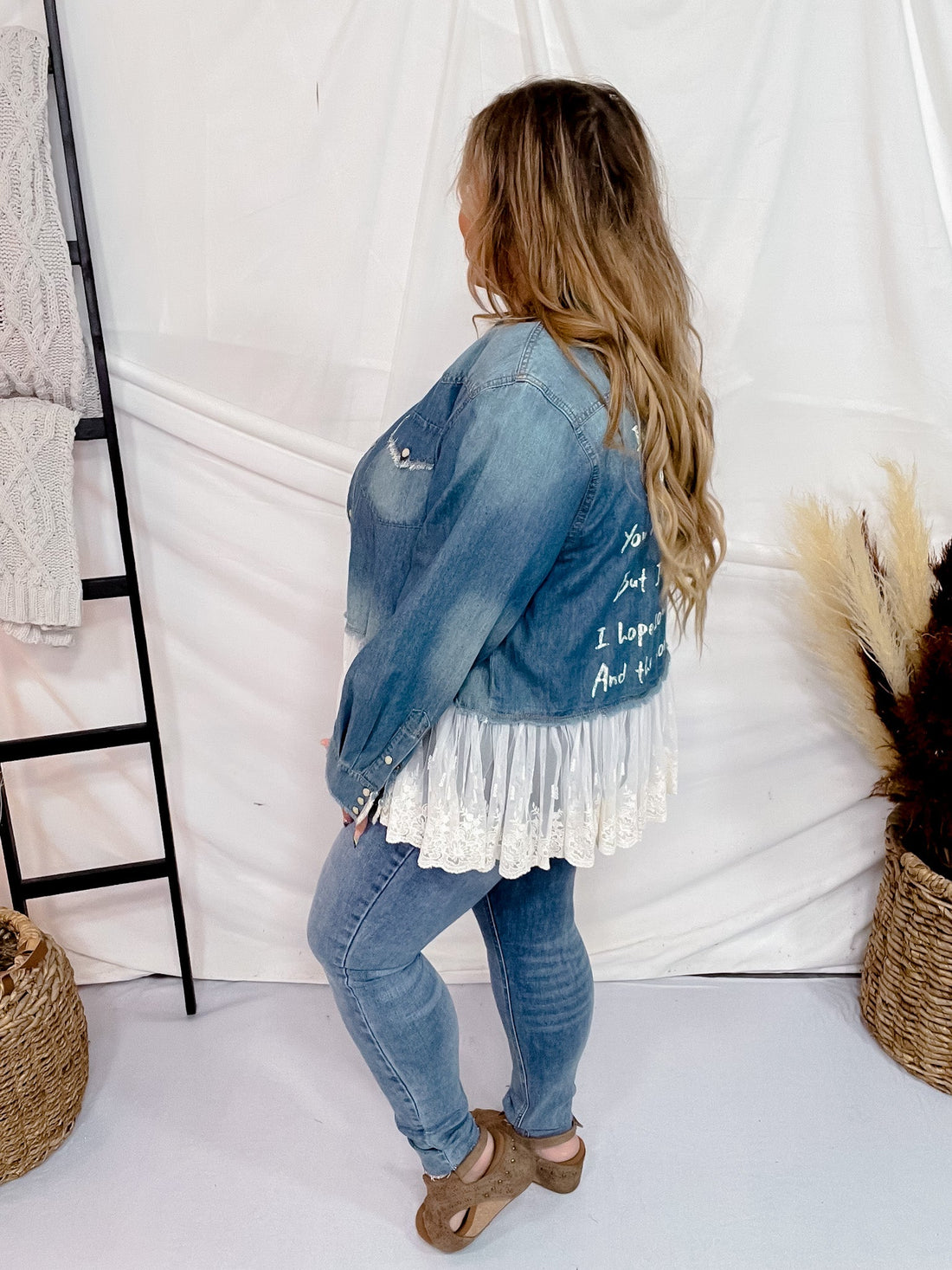 Denim Imagine Jacket - Whiskey Skies - JADED GYPSY